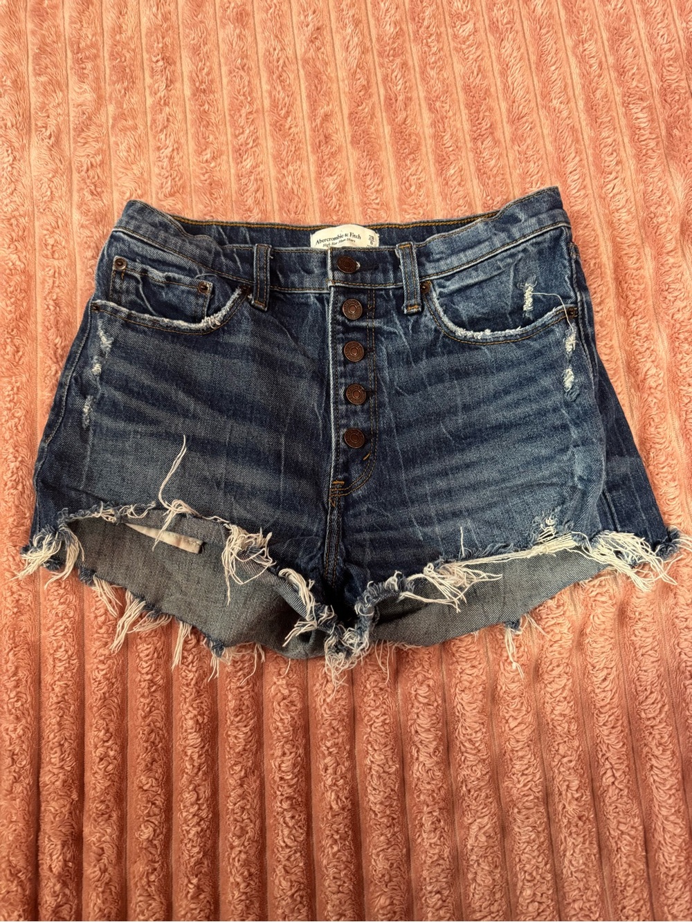Abercrombie and Fitch high-rise Mom jeans shorts